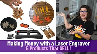 Making Money with a Laser Engraver  Top 5 Items that SELL Featuring the AlgoLaser Alpha 22W [upl. by Haroppiz]