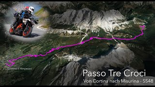 Passo Tre Croci  Von Cortina d’Ampezzo nach Misurina [upl. by Rednasxela]