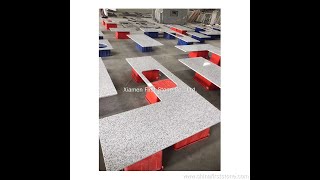 best supplier of Cheapest White And Grey Granite Standard Thickness Bathroom Countertop [upl. by Norehc91]