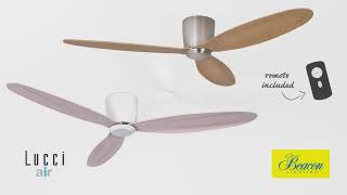 Lucci air  Ceiling fan AIRFUSION RADAR  remote control [upl. by Nahtanod706]