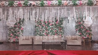 luxury wedding stage decoration wedding decoration weddingdecor [upl. by Rabassa]