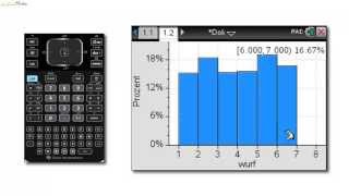 15 Würfelwurf  Ein Histogramm mit dem TI NSpire erstellen [upl. by Oirifrop]