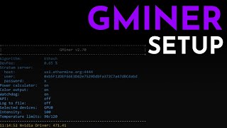 How To Setup Mining with GMiner 270 [upl. by Nahtnanhoj]