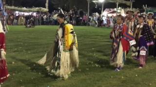 Bishop Powwow 2016  Grand Entry with Paiute Flag Song [upl. by Rehpinnej408]