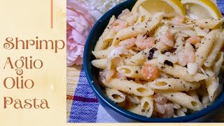 Shrimp Aglio Olio Pasta  Kusina ni Aling Ady [upl. by Yance]