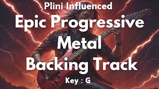 Epic Progressive Metal Backing Track in G  Plini Style Heavy Jam for Practice [upl. by Champaigne]