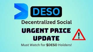 DESO has 100 potential  Decentralized Social DESO Coin Price Prediction [upl. by Lebyram]