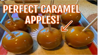 How to make PERFECT CARAMEL APPLES Tutorial  Recipe [upl. by Rizas]