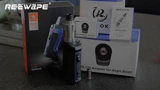 Reewape RUOK 510 adapter for Geekvape aegis boost pod review [upl. by Nicodemus]