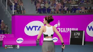 AO International Tennis  Maria Sakkari vs Julia Goerges  116 Final Saint Petersburg WTA [upl. by Anayt]