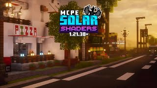 SOLAR Shaders For MCPE 12130  Best Shaders For Low End Device Minecraft Pe 121 🔥 [upl. by Nnyliak]