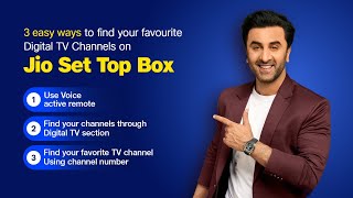 3 Easy Ways to find your Favourite Digital TV Channels on Jio Set Top Box JioFiber [upl. by Eisset]