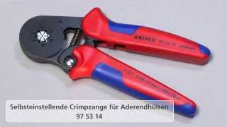 KNIPEX Selbsteinstellende Crimpzange mit Seiteneinführung 97 53 14 [upl. by Pat]