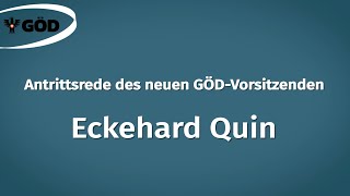 Antrittsrede des neuen GÖDVorsitzenden Eckehard Quin [upl. by Nylkaj]