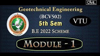 Module1 I Geotechnical Engineering I Syllabus [upl. by Ledairam]