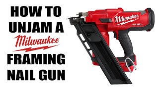 How to Unjam a Milwaukee Framing Nail Gun [upl. by Nemlaz]