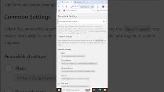 How to Change Permalinks  WordPress Tutorial For Beginner wordpresstutorial wordpressforbeginners [upl. by Agate]