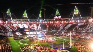 Coldplay  Yellow  London 2012 Paralympics Closing Ceremony part 7 [upl. by Shana]