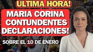 Maria Corina Hablo sobre lo que Pasara el 10 de enero con el Regimen [upl. by Delano]