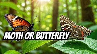 Butterfly or Moth  The Surprising Differences You Never Noticed shorts insectidentification [upl. by Aribold]