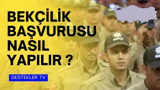 BEKÇİLİK BAŞVURUSU NASIL YAPILIR   E DEVLET ÜZERİ BEKÇİLİK BAŞVURUSU DETAYLI ANLATIM [upl. by Tish]