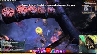 GW2 Not So Secret jumpinng puzzle diving goggles guide [upl. by Willock]