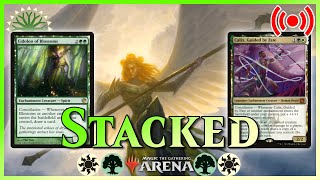 STACKED w Enchantments  SIGARDA Host of Herons  110423  MTG Arena Historic Brawl SELESNYA [upl. by Beverly]