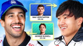 Daniel Ricciardo amp Yuki Tsunoda Make F1 Fantasy Teams [upl. by Annaiuq]