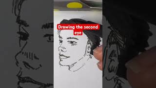 Practicing drawing faces Part 2 art drawing drawingtutorial drawingfaces anime animeart [upl. by Dannye]