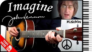 IMAGINE ✌  John Lennon 👓  GUITAR Cover  MusikMan N°157 [upl. by Zacharias]