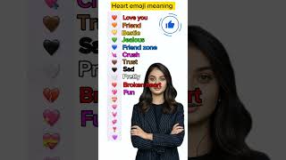 Heart emoji and their meaning learnenglish improveenglish englishlearningBasic English [upl. by Onairelav]