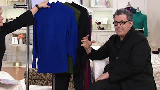 Isaac Mizrahi Live Bishop Sleeve Engineered Stitch Sweater on QVC [upl. by Lacie]