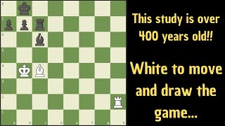 A famous chess study from 1623 [upl. by Zara]