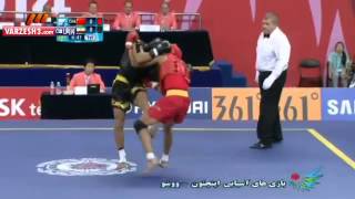 Wushu Sanda Men 65 Kg SemiFinal 2014 Asian Games Iran Vs China [upl. by Trimble]