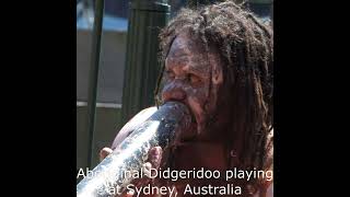 Aboriginal Didgeridoo playing at Sydney Australia [upl. by Asp]