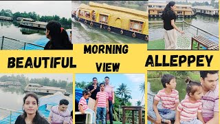 Alleppey kerala Alleppey houseboat tripAlleppey morning view sunidhikitchenandvlog [upl. by Willy]