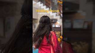 Wedding season easy hair style hairstyle wedding [upl. by Remos]