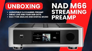 NAD M66 Streaming Preamp with Dirac amp 4 Sub Outs [upl. by Bum]