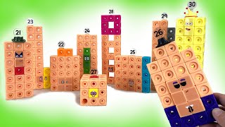 Lets Build Numberblocks Mathlink Cubes 2130 [upl. by Ahsem]