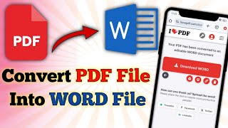 How to convert pdf to word  pdf file ko word me kaise convert kare  pdf file doc me convert kare [upl. by Itin368]