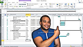 Proceso completo de como hacer un cronograma de una construcción en microsoft Project 2020 [upl. by Filahk]