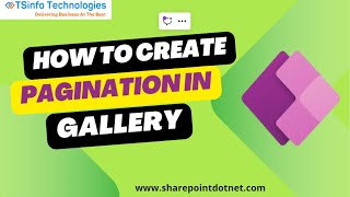 How to Create Pagination in Power Apps Gallery  Power Apps Pagination  Pagination Gallery [upl. by Acirne]