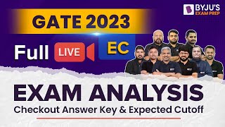 GATE 2023 ECE Exam Analysis  GATE Electronics Paper Solution Answer Key amp Expected Cutoff [upl. by Dolan678]