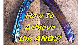 Learn How To  Heat Anodize Titanium Learn this Cool ANO Technique Entropic Finish [upl. by Goldy]