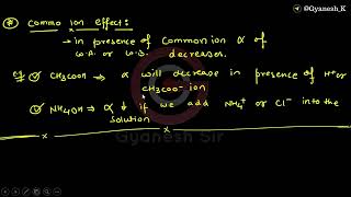 Ionic Quick revision part 1  Topics PH of Weak acidsBases PH of mixture of AcidsBases [upl. by Shara420]