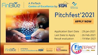 FinBlue Pitchfest2021 Launch  Inviting FinTech Startups [upl. by Bornstein]