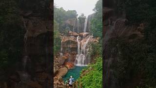 The Most Incredible Waterfalls In India  Exploring Meghalaya Hidden Prut waterfall shorts nature [upl. by Egrog]