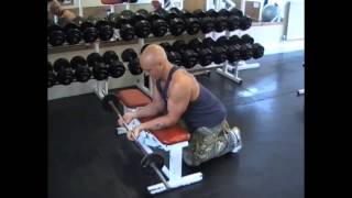 Barbell Wrist Curl Over Bench [upl. by Manup]