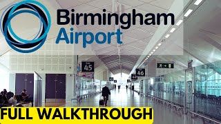 BIRMINGHAM AIRPORT  FULL WALKTHROUGH INCLUDING DUTY FREE SHOPS AND RESTAURANTS [upl. by Aihseuqram864]