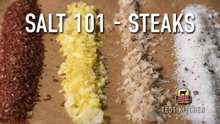 Salt 101  What Salt is Best for Steaks [upl. by Assirak]